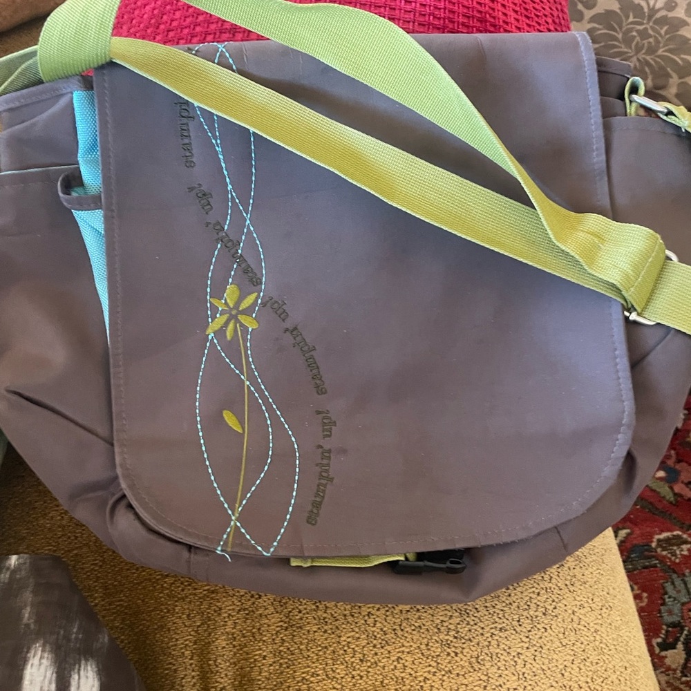 Stampin' Up! Gray and Green Crossbody Bag